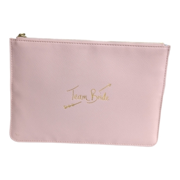 Katie Loxton Team Bride Perfect Pouch Clutch Pink Blush - Picture 2 of 8